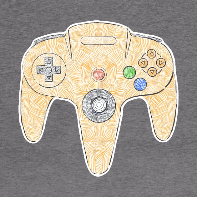 Gamepad SixtyFour - Yellow by KristNorsworthy